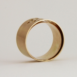 double gold band- perforated